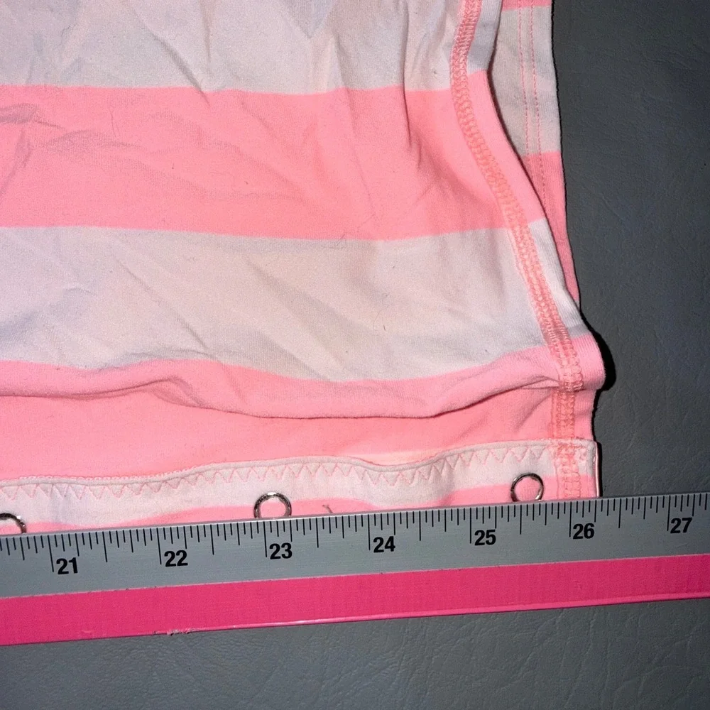 Lululemon Vinyasa Scarf Pink White Striped Multi Way Snap Wrap Accessory